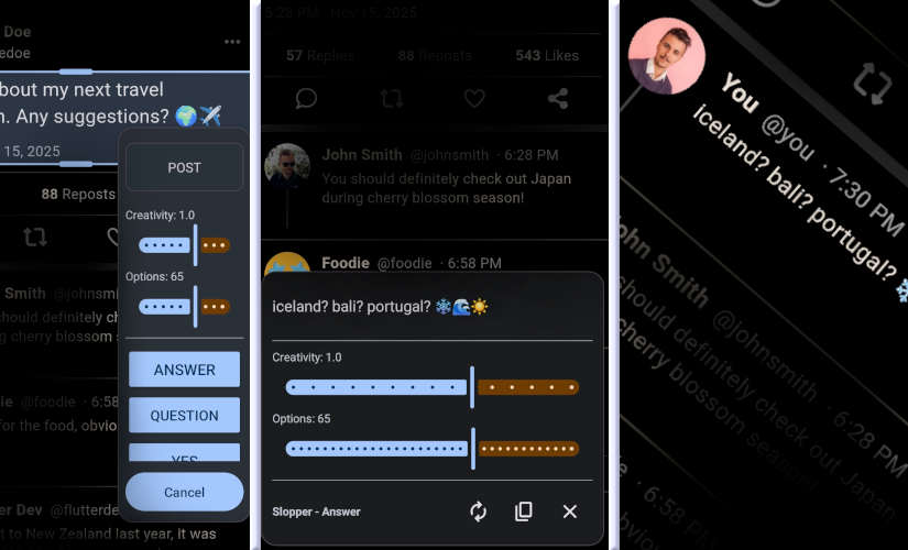 Slopper: Private AI Replies